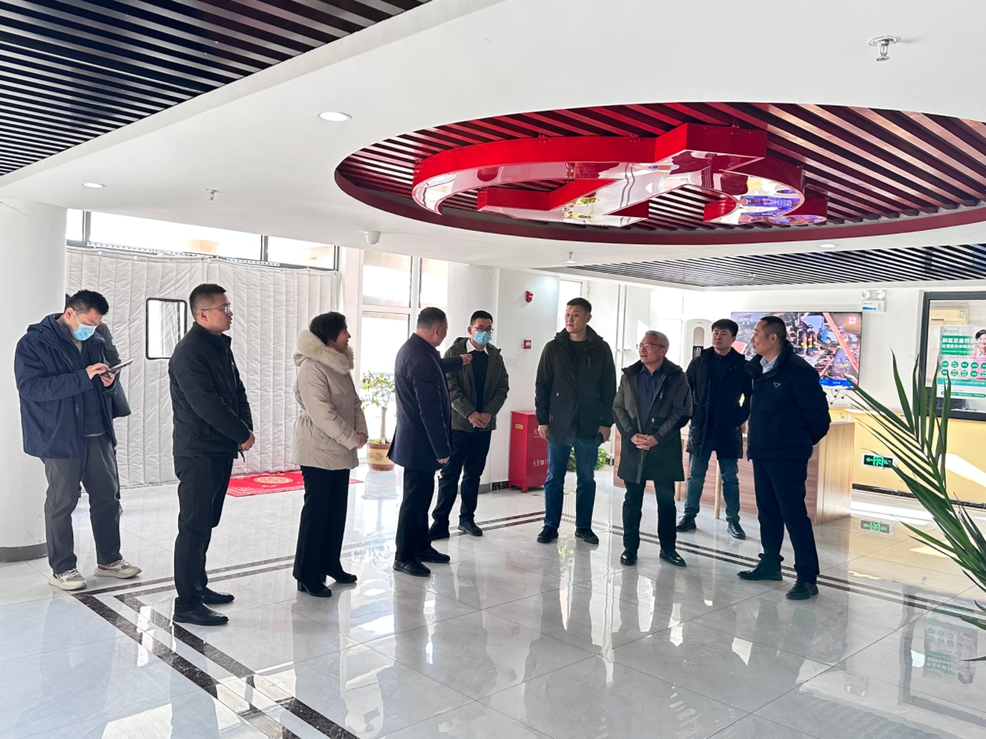 濟南市民政局領(lǐng)導來遙墻蔚藍至善家園調(diào)研工作